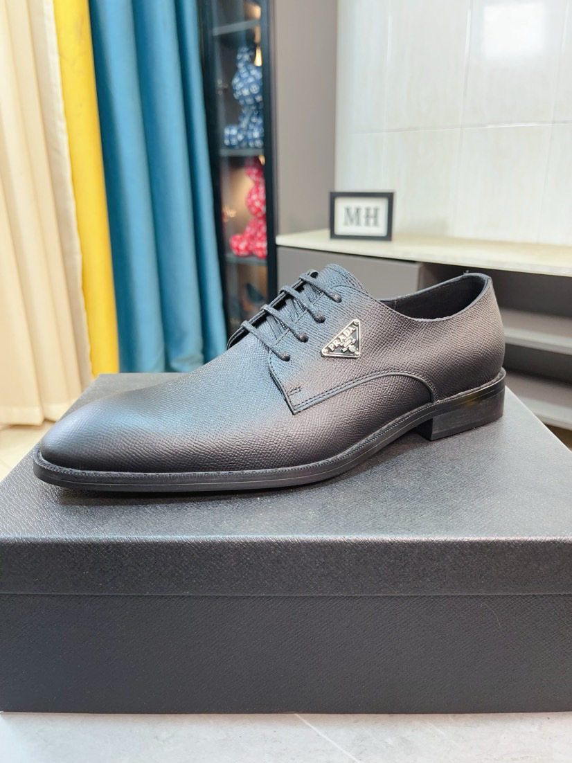 Prada men's leather shoes-43
