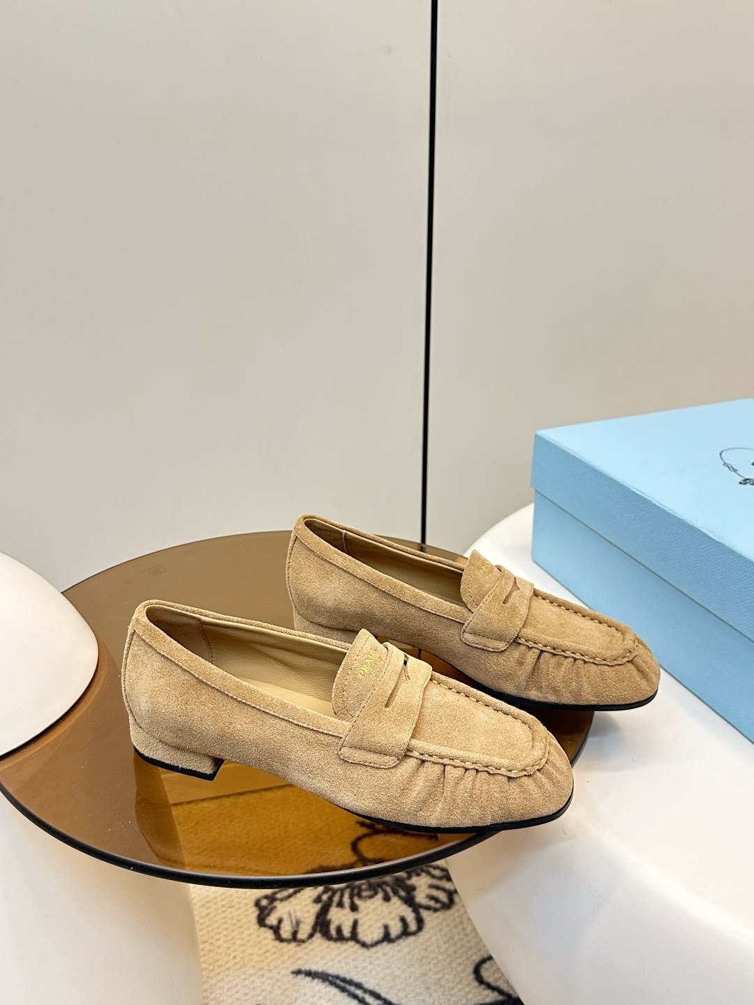 Prada women's leather shoes-45