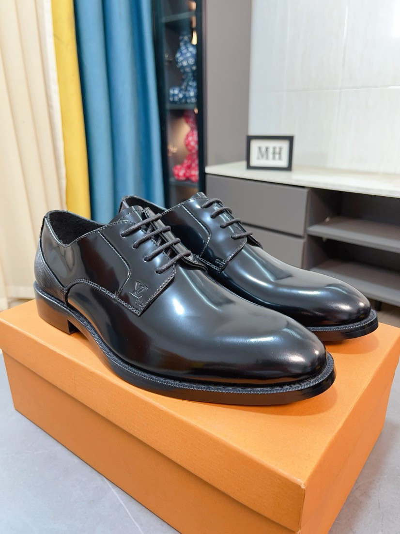 LV men's leather shoes-42