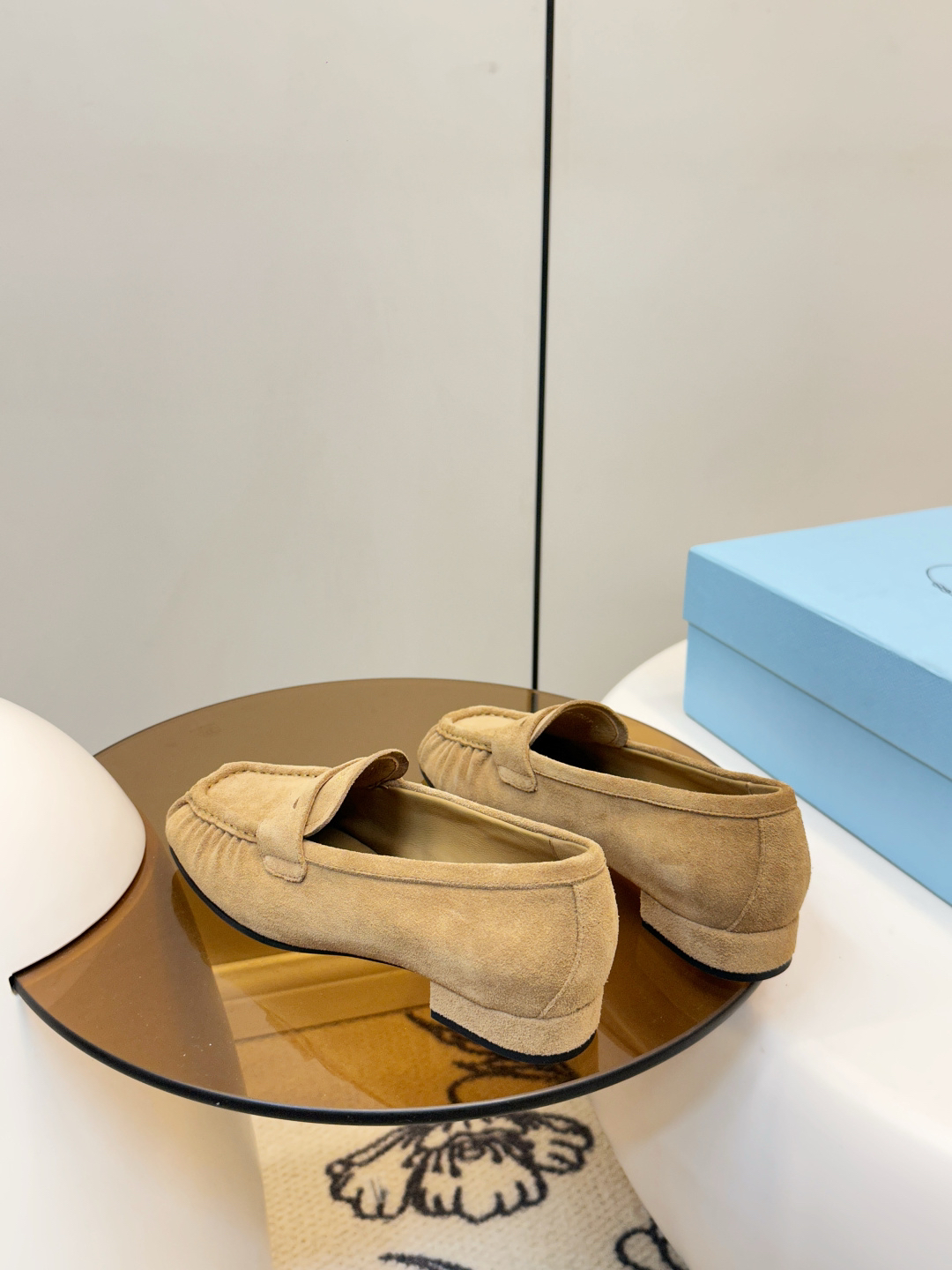 Prada women's leather shoes-45