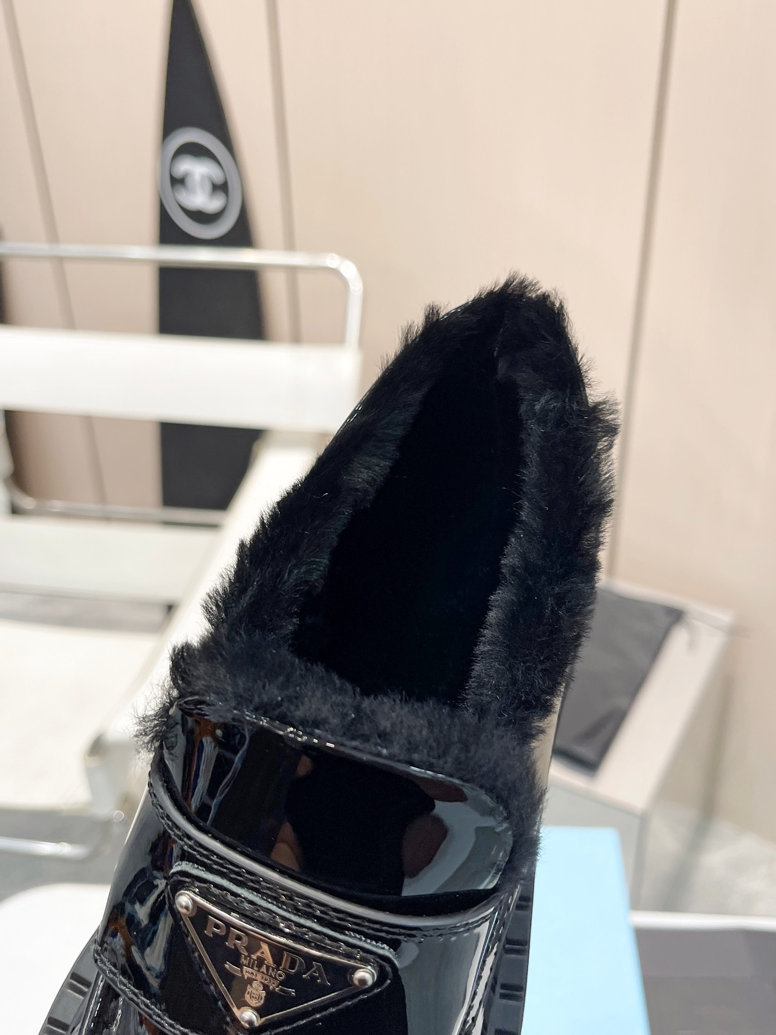 Prada men's leather shoes-8