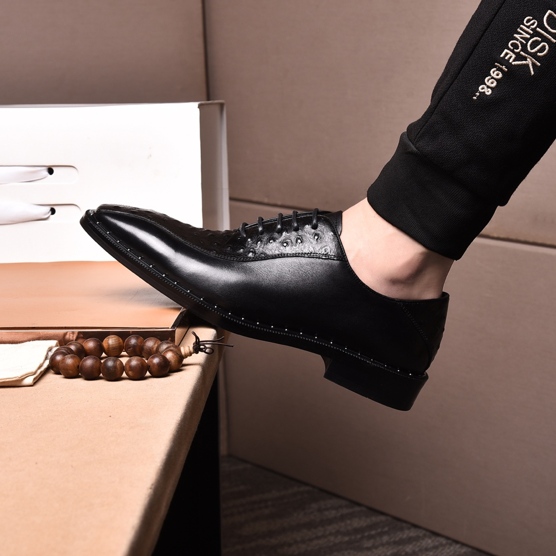 Prada men's leather shoes-71