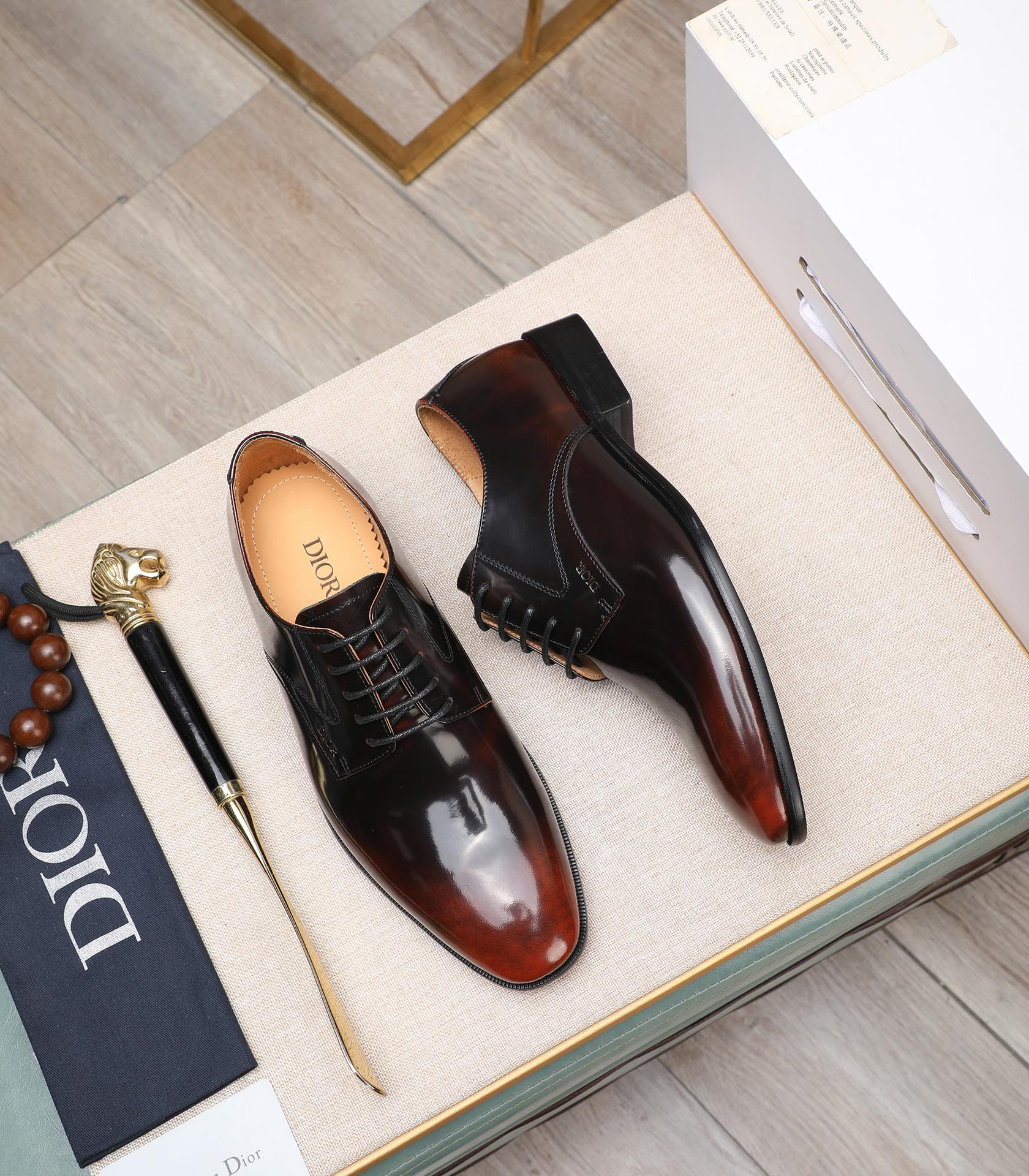 Dior men's leather shoes-24