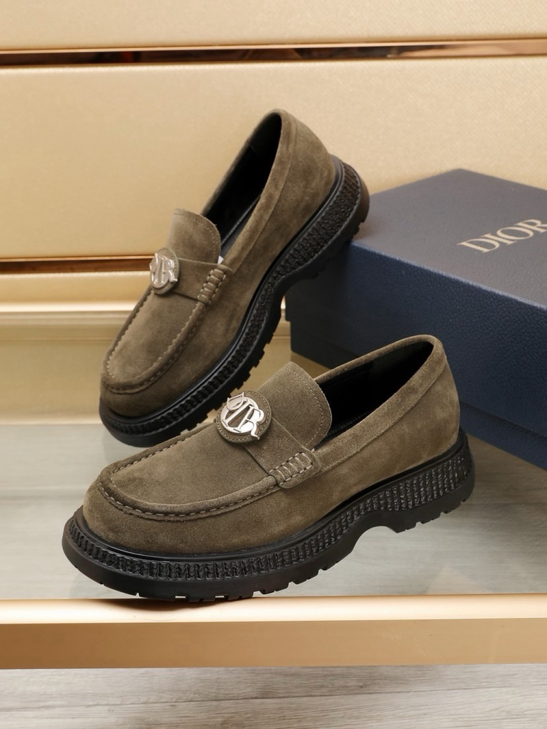 Dior men's leather shoes-28