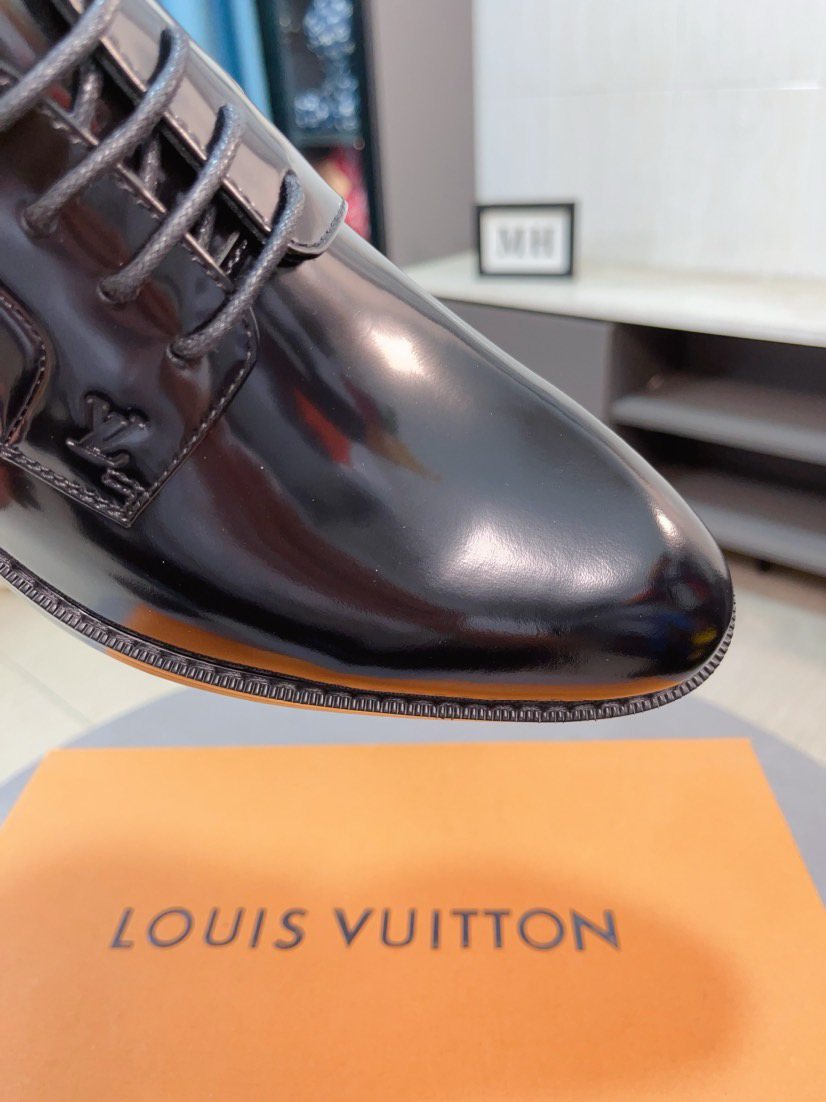 LV men's leather shoes-42