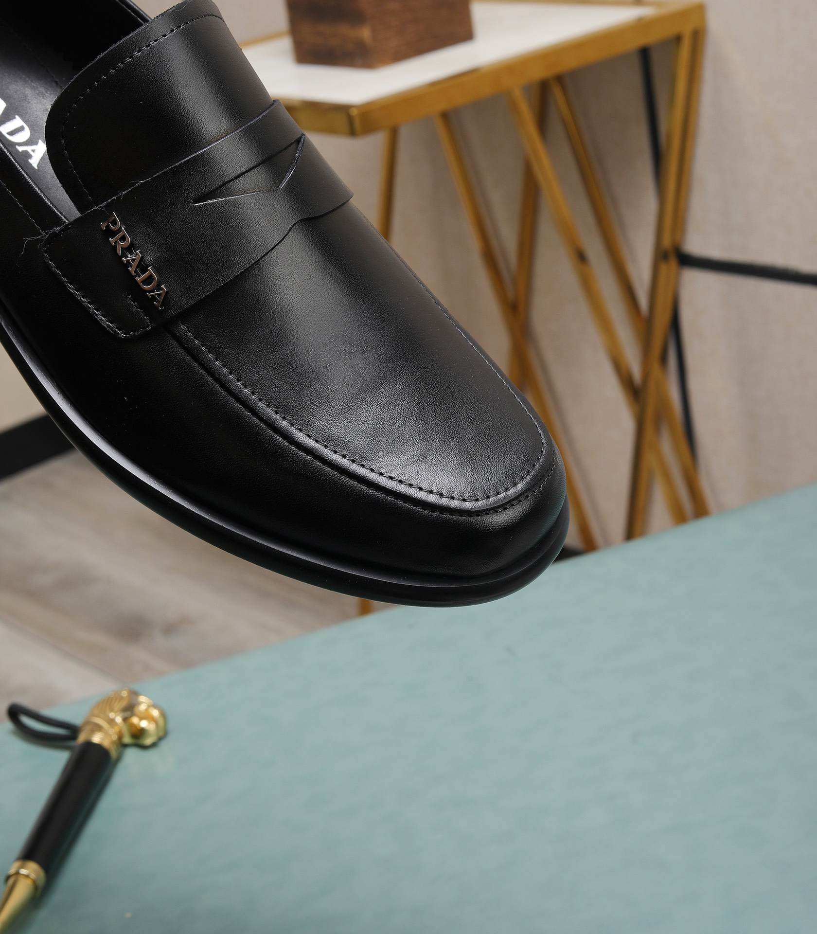 Prada men's leather shoes-27