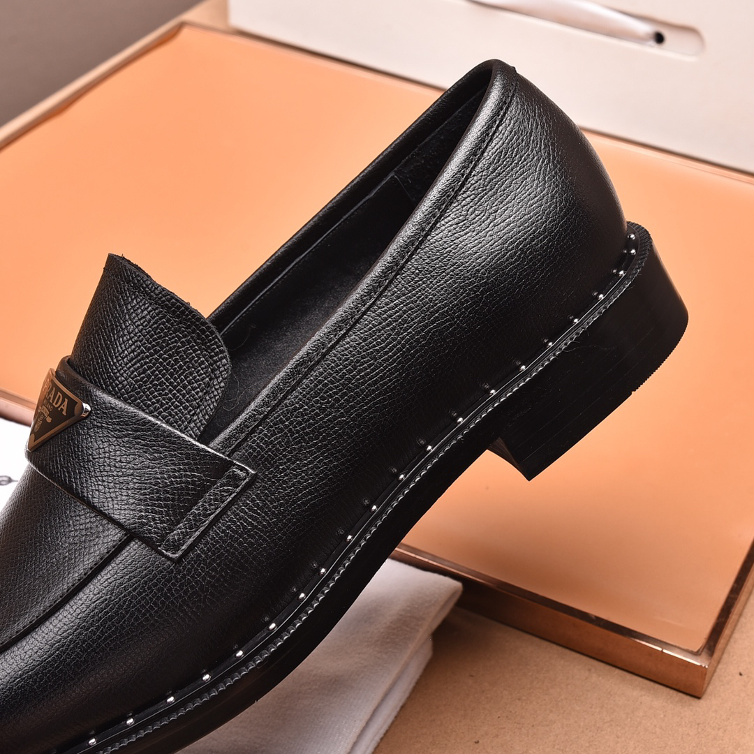 Prada men's leather shoes-39