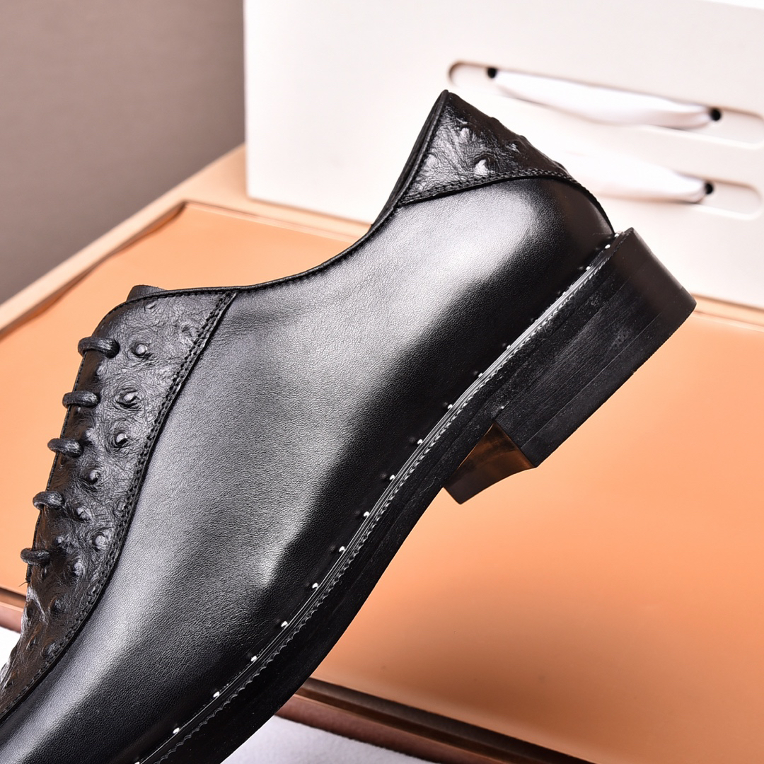 Prada men's leather shoes-71