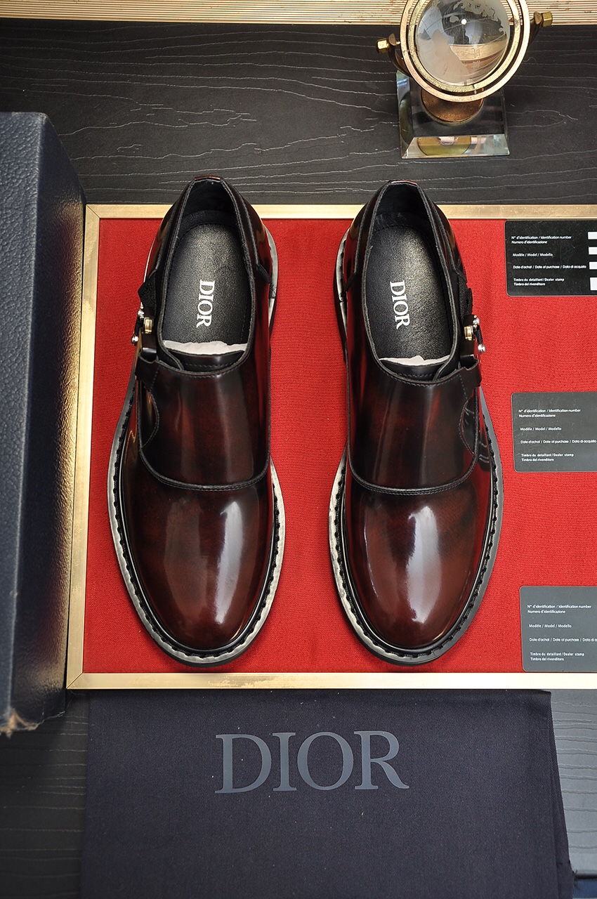 Dior men's leather shoes-56