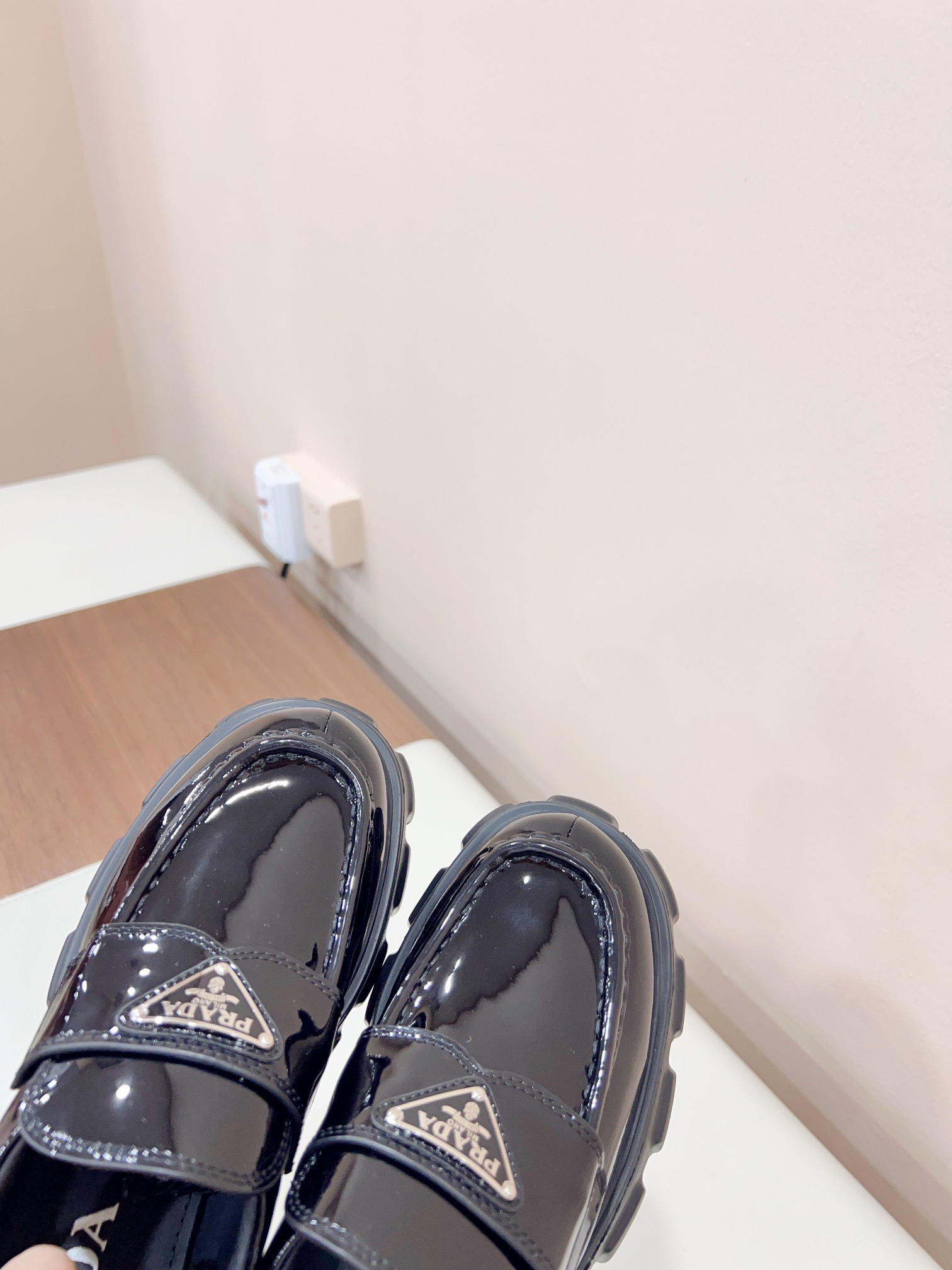 Prada men's leather shoes-47