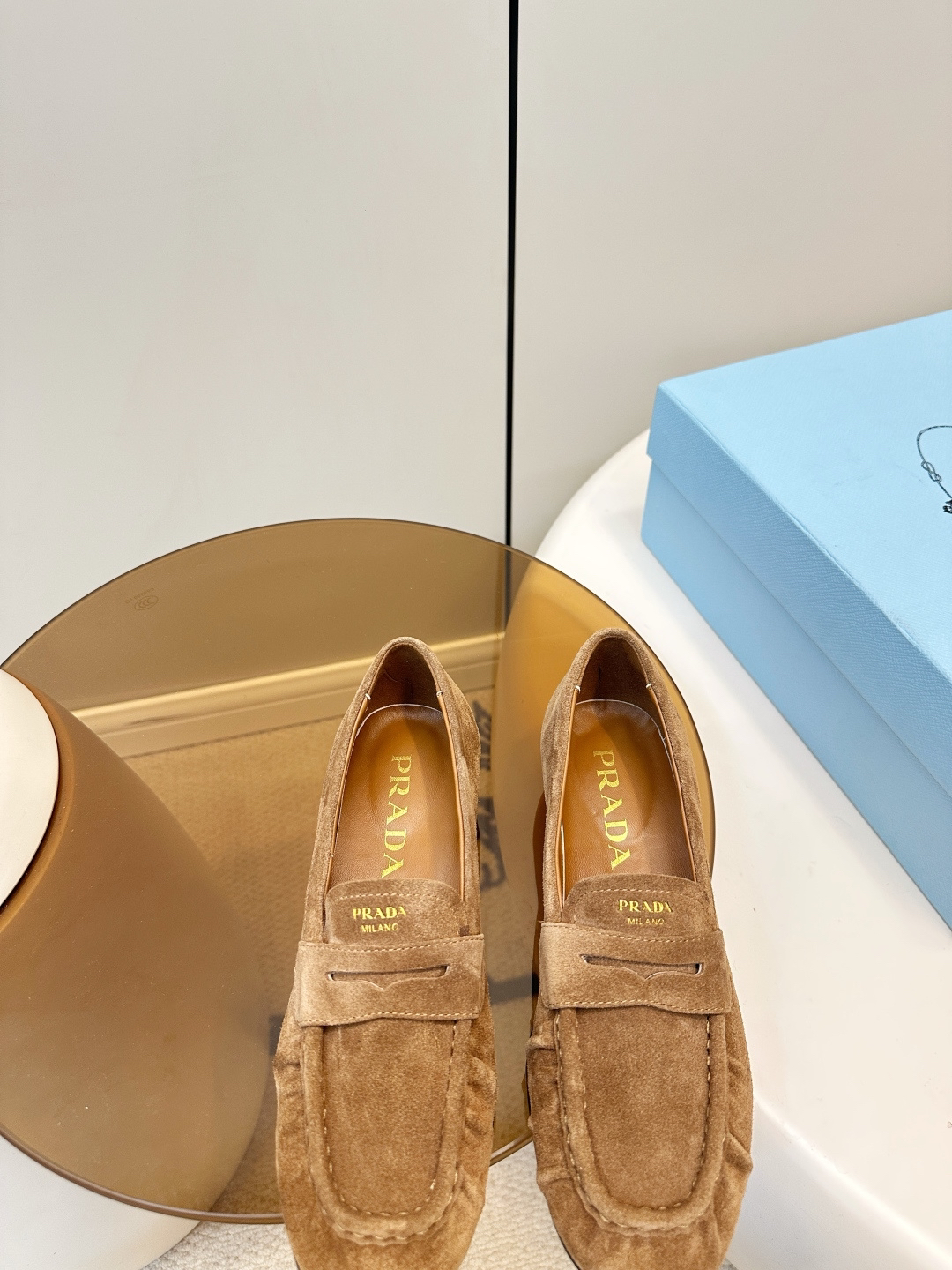 Prada women's leather shoes-47