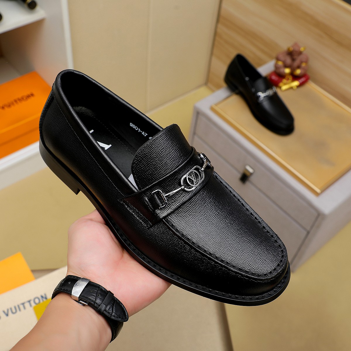 LV men's leather shoes-74