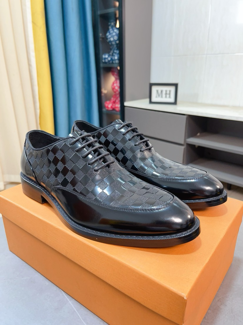 LV men's leather shoes-41