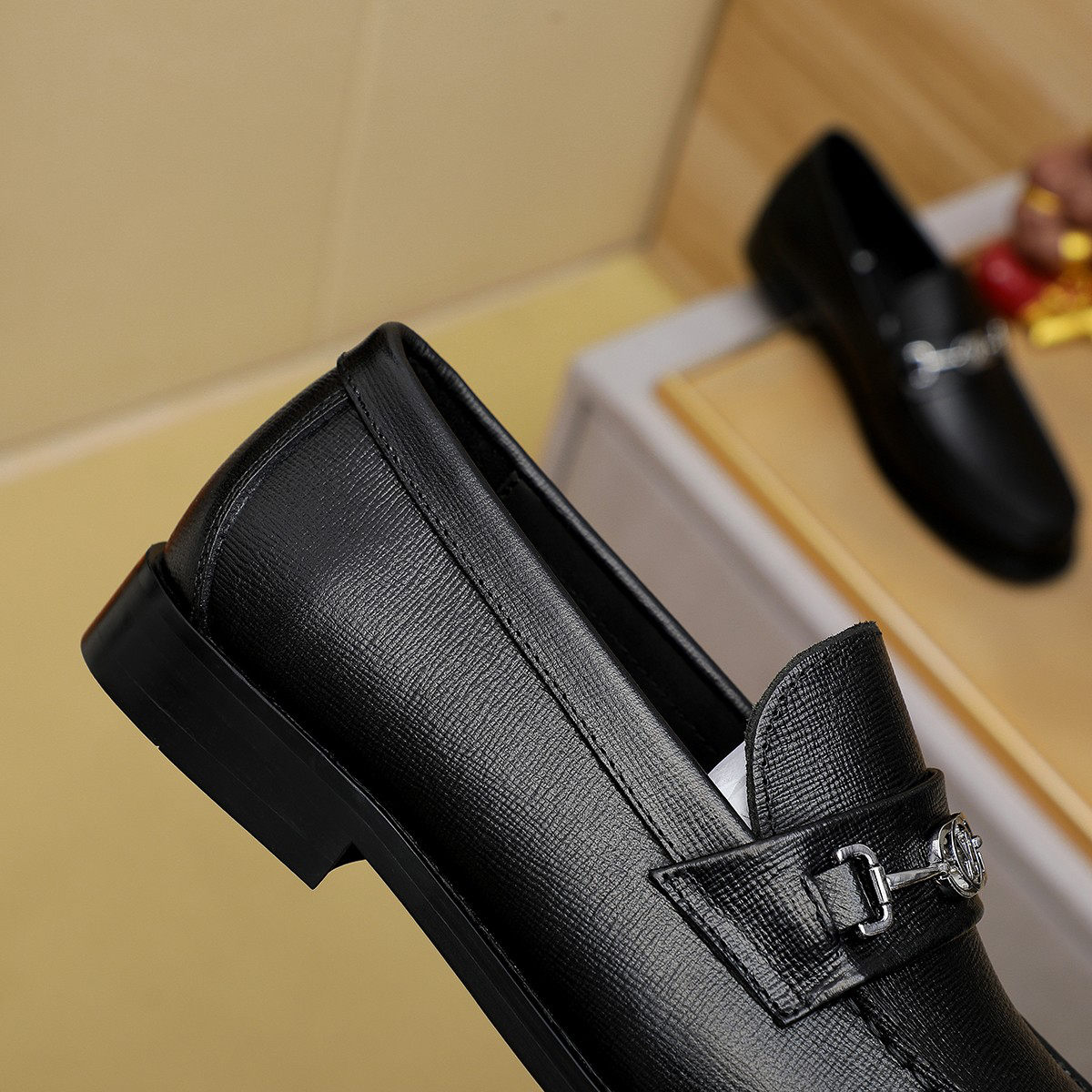 LV men's leather shoes-74