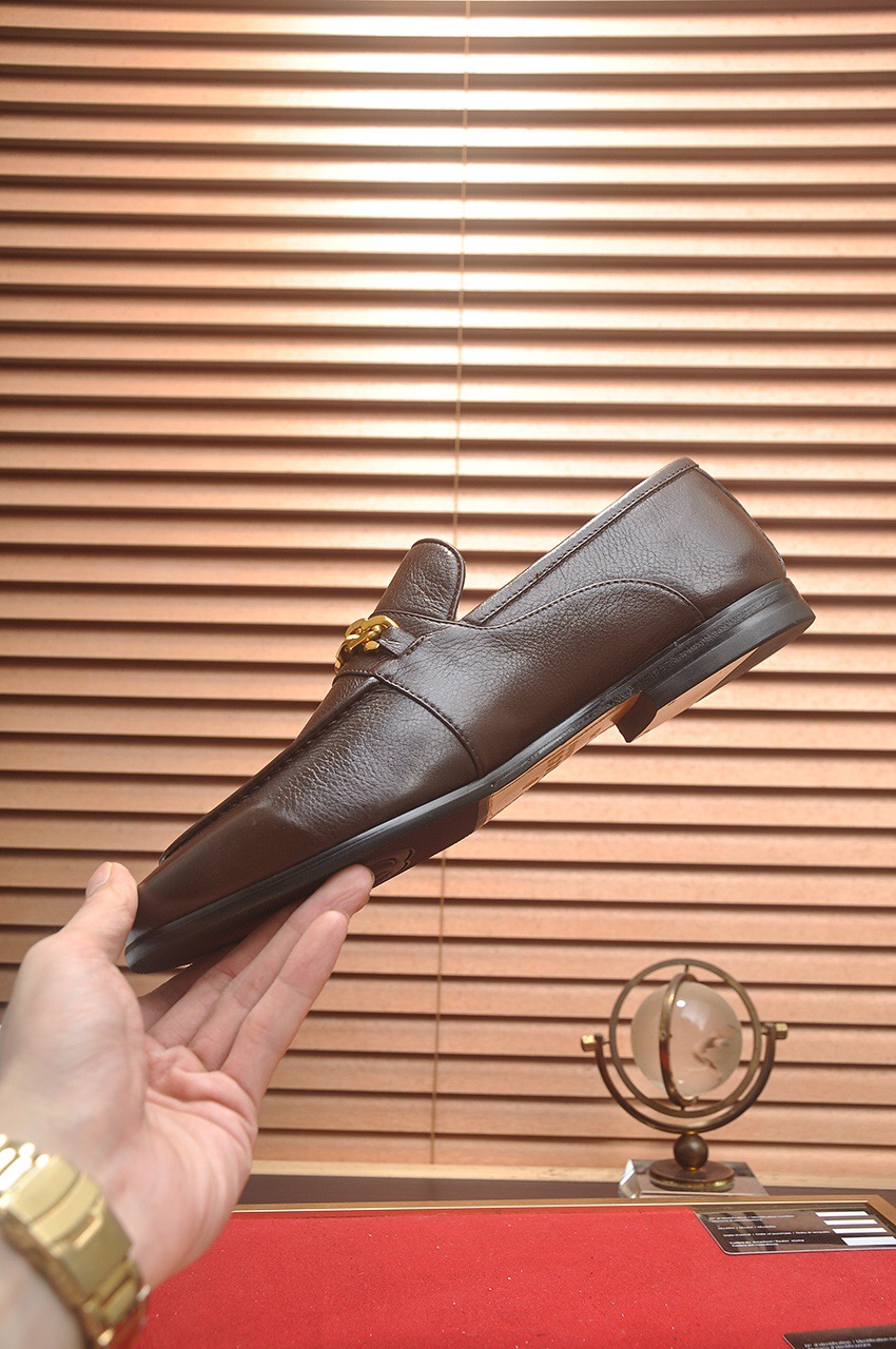 Prada men's leather shoes-24