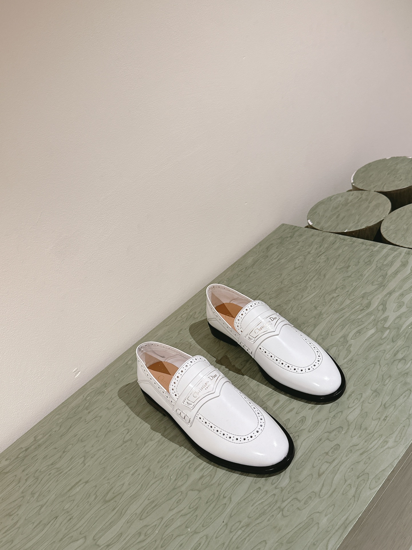 Dior women's leather shoes-18