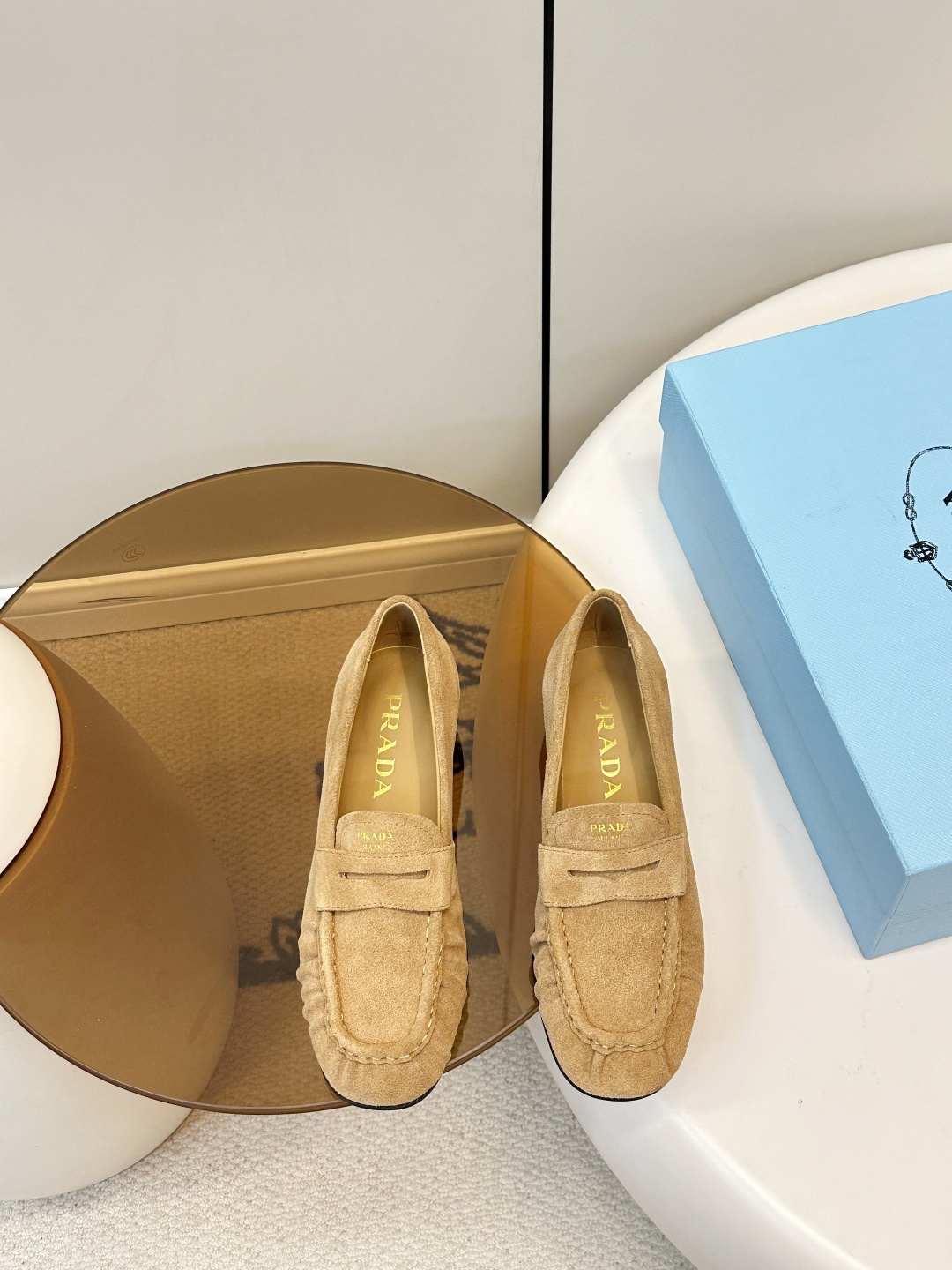 Prada women's leather shoes-45