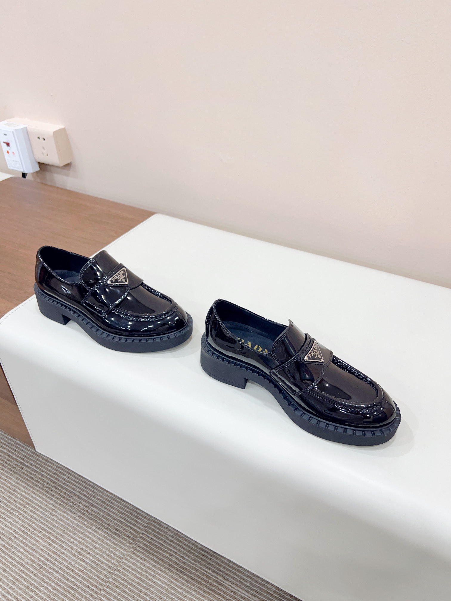 Prada women's leather shoes-42