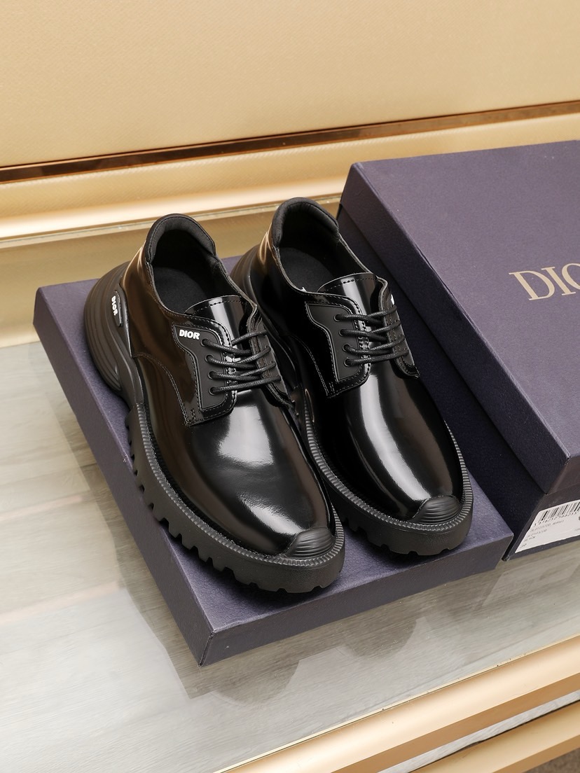 Dior men's leather shoes-27