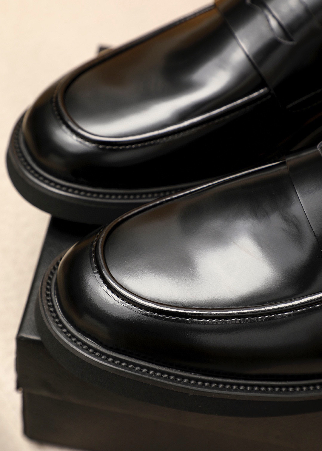 Prada men's leather shoes-55