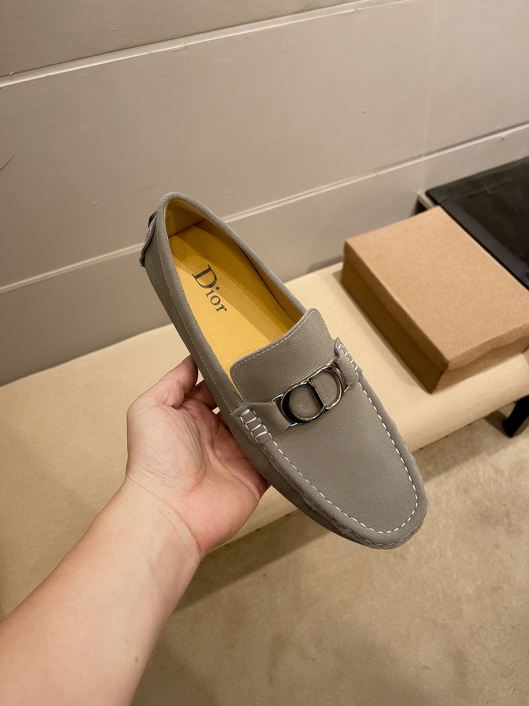 Dior men's leather shoes-18