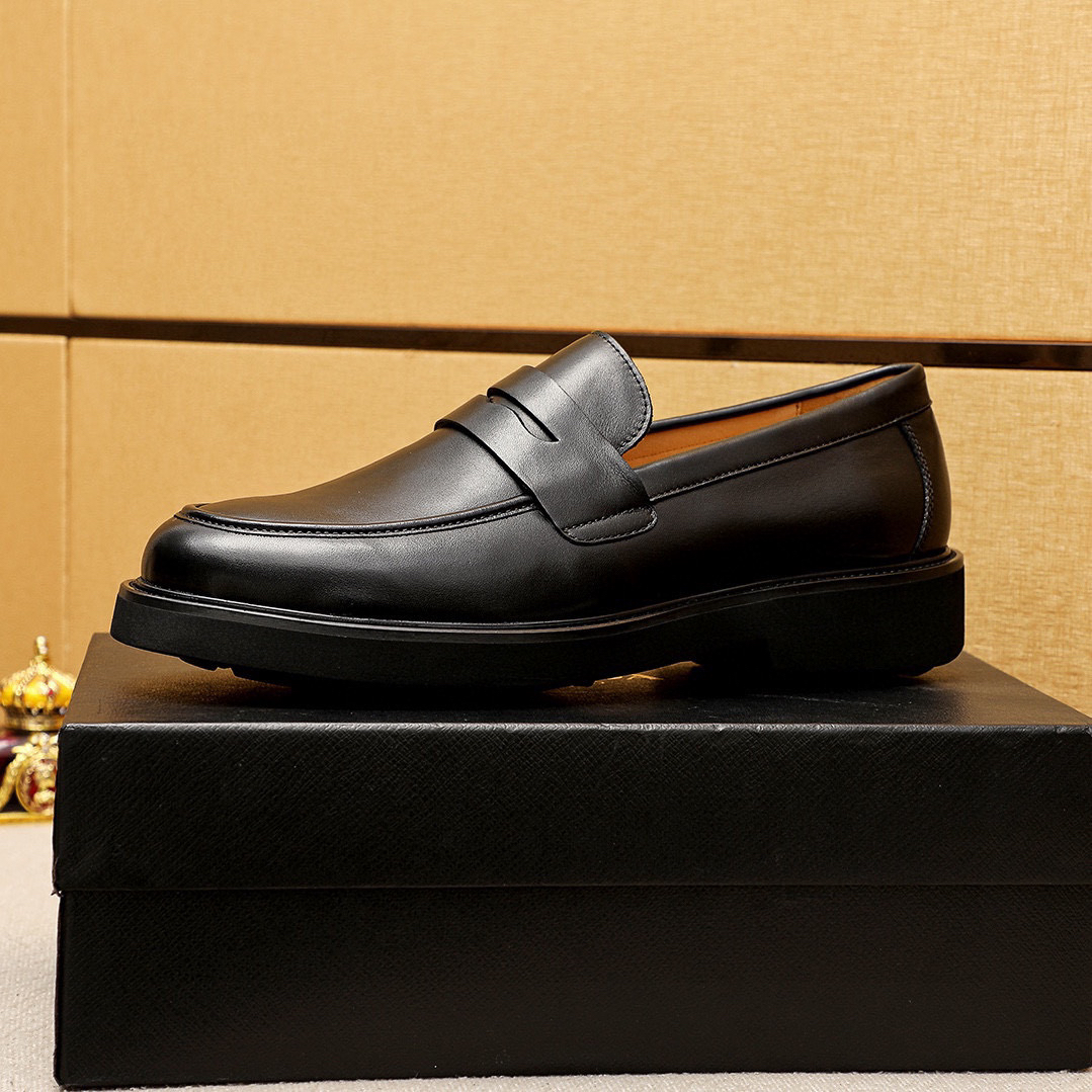 Prada men's leather shoes-52