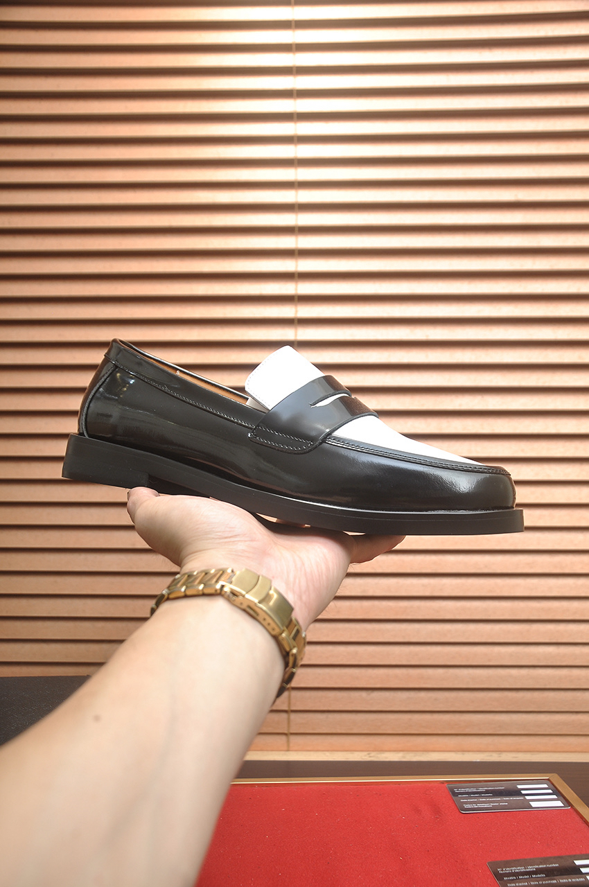 Prada men's leather shoes-51