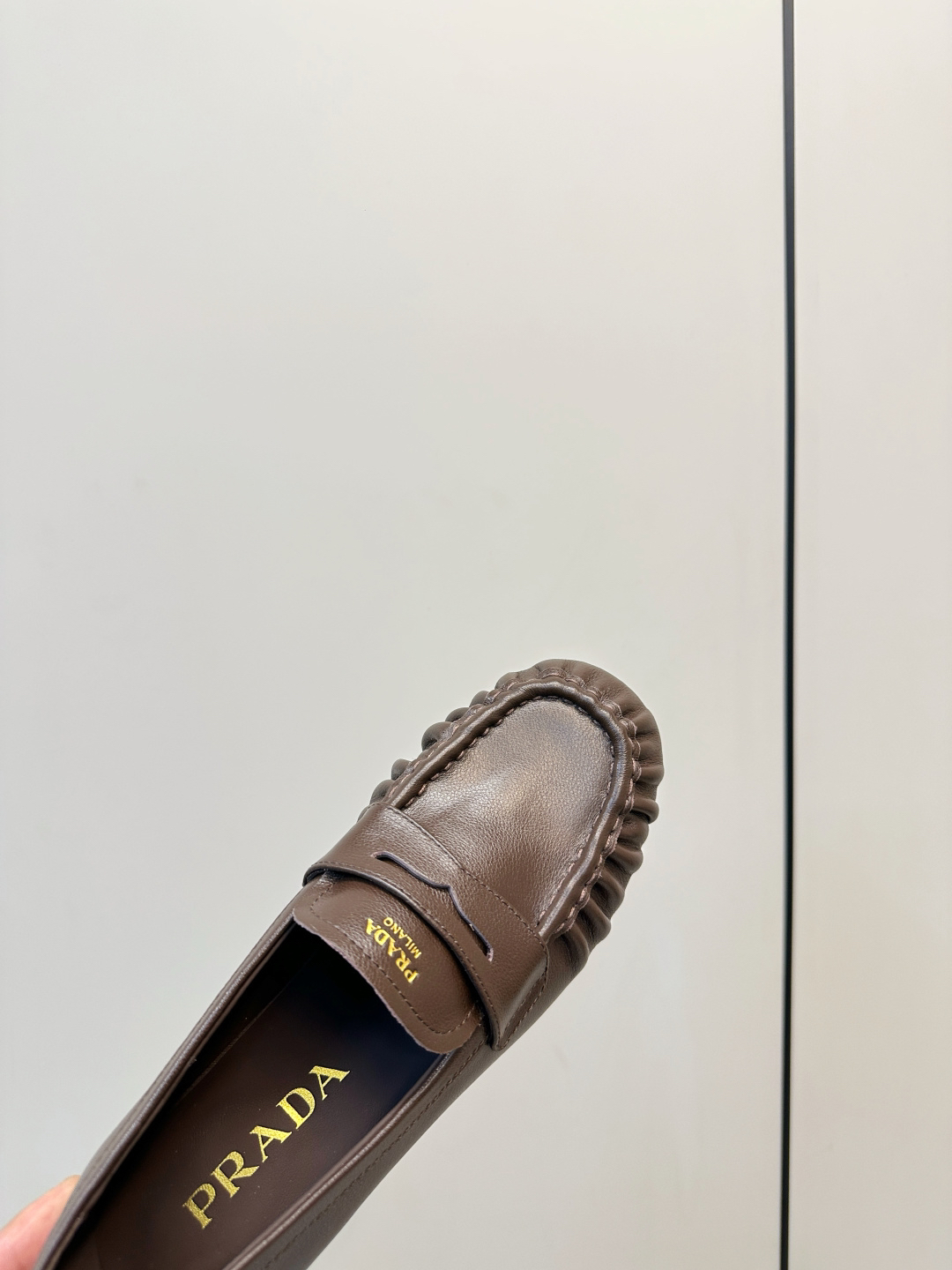 Prada women's leather shoes-49