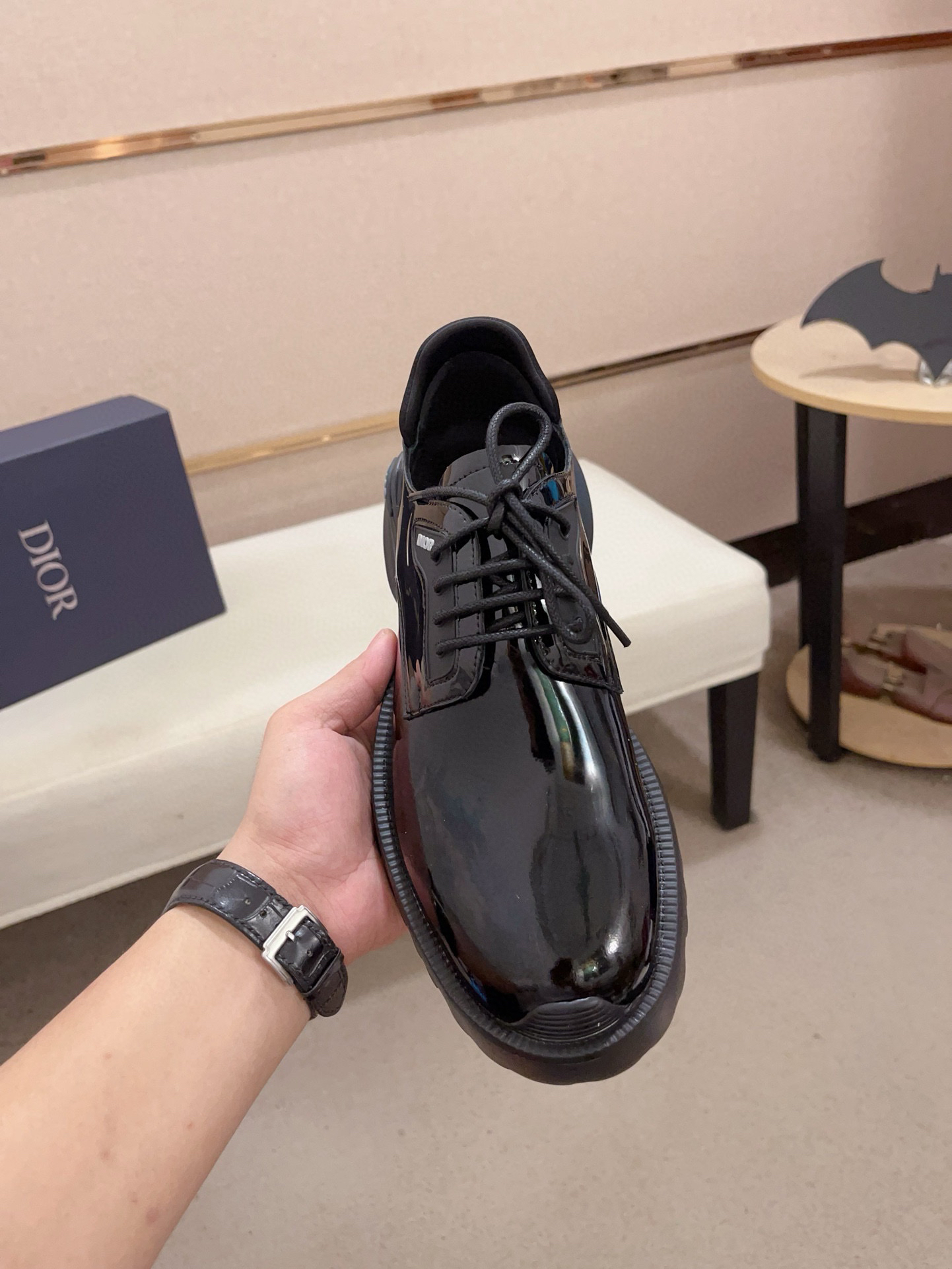 Dior men's leather shoes-60