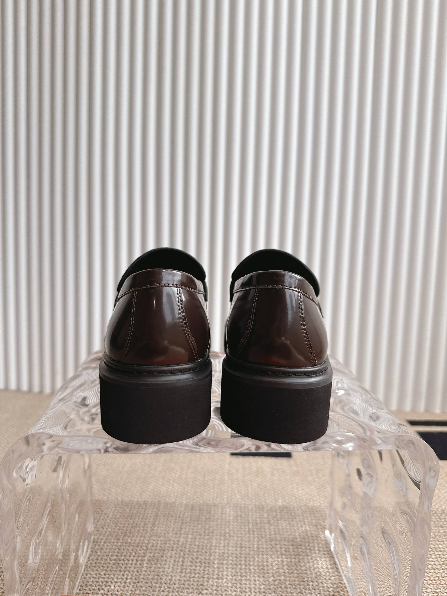 LV women's leather shoes-1