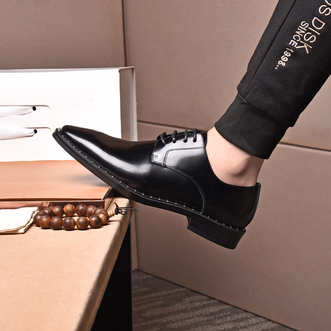 Prada men's leather shoes-70