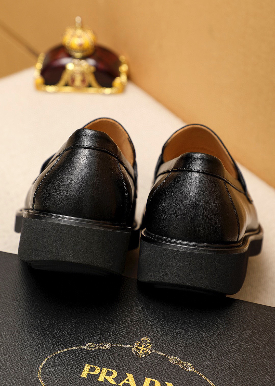 Prada men's leather shoes-52