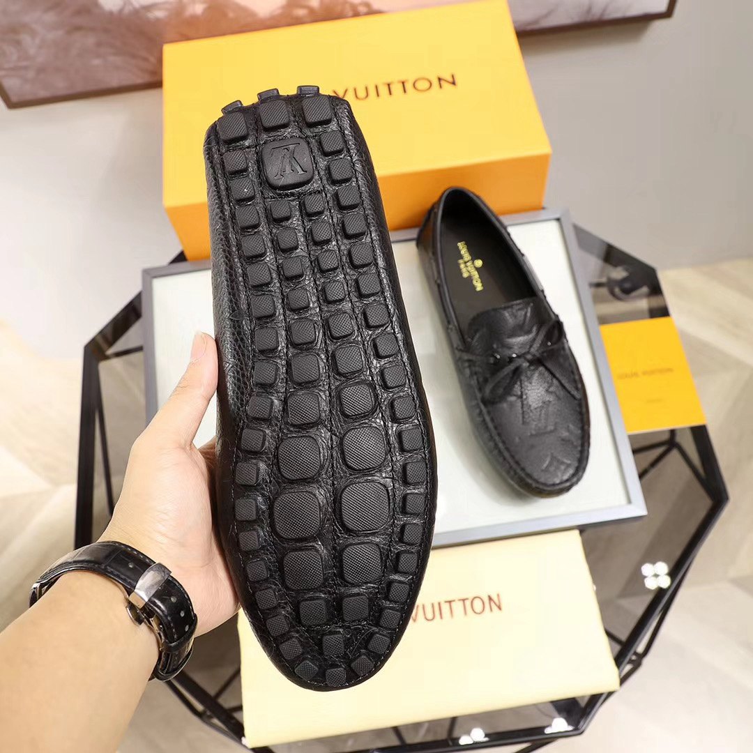 LV women's leather shoes-25