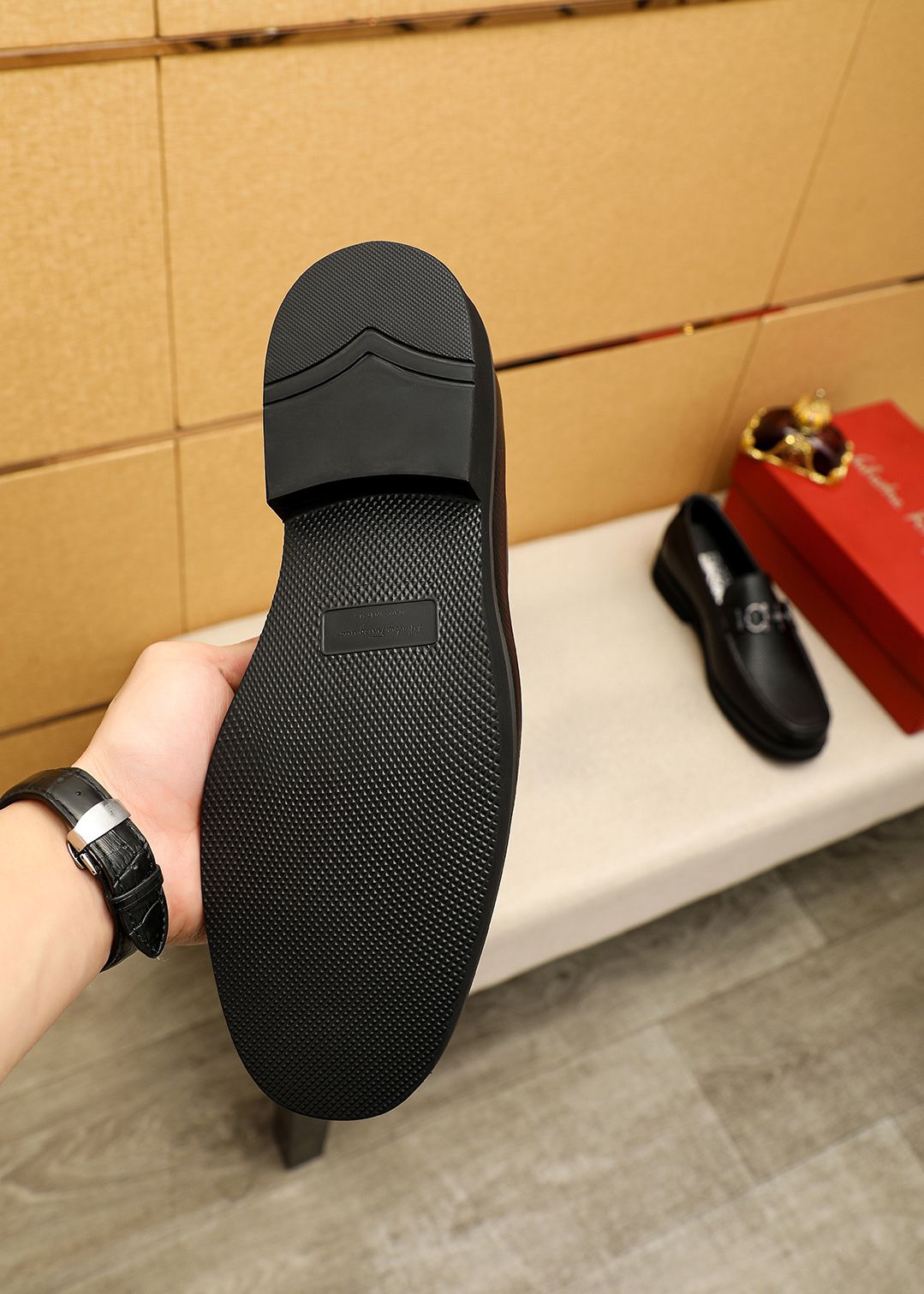 LV men's leather shoes-65