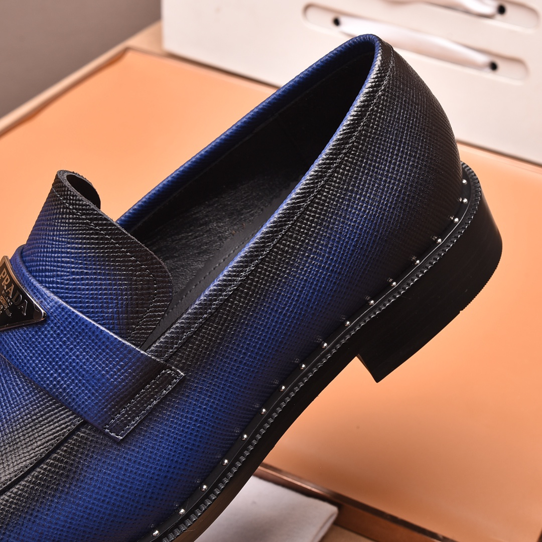 Prada men's leather shoes-41