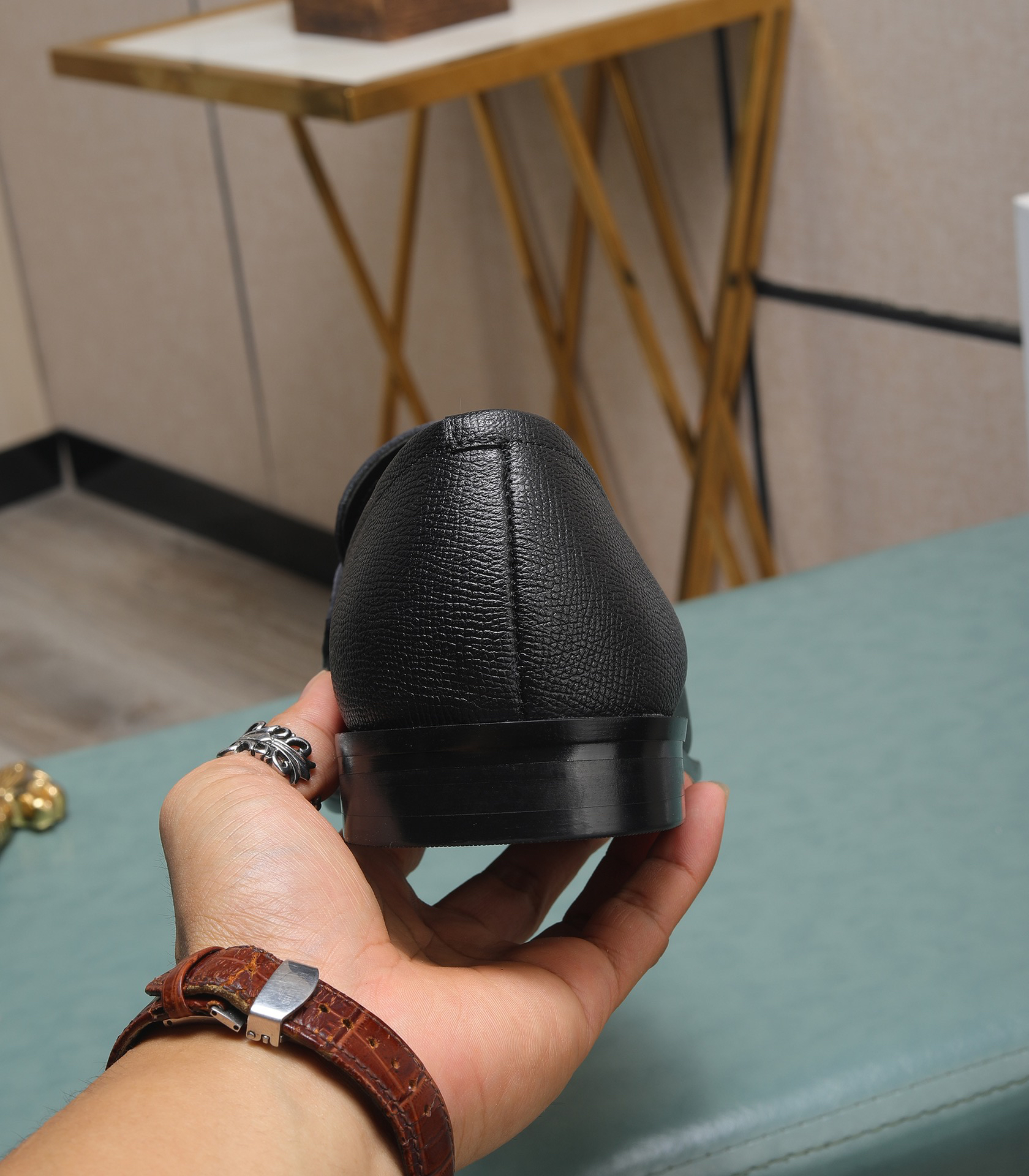 Prada men's leather shoes-29