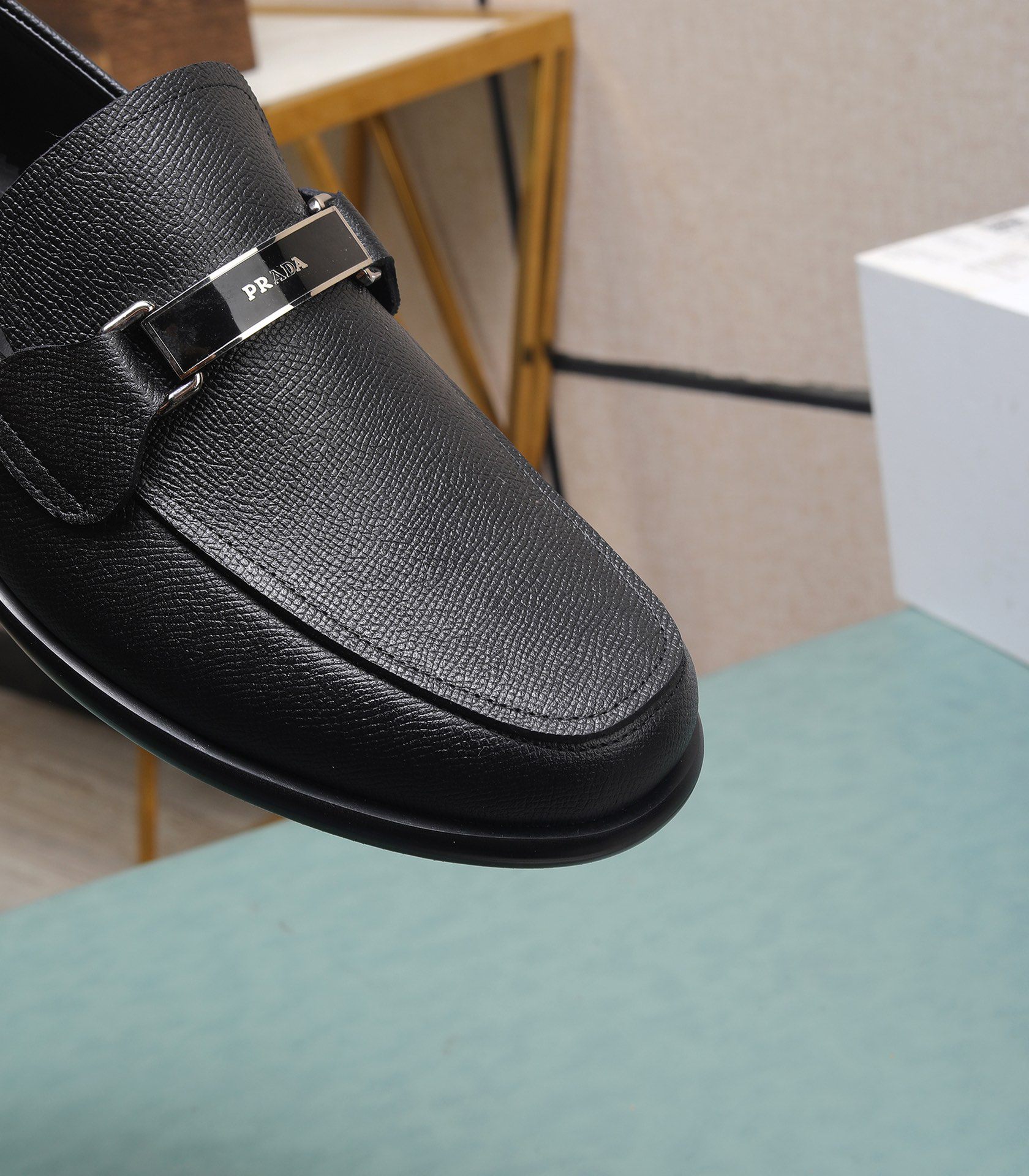 Prada men's leather shoes-28