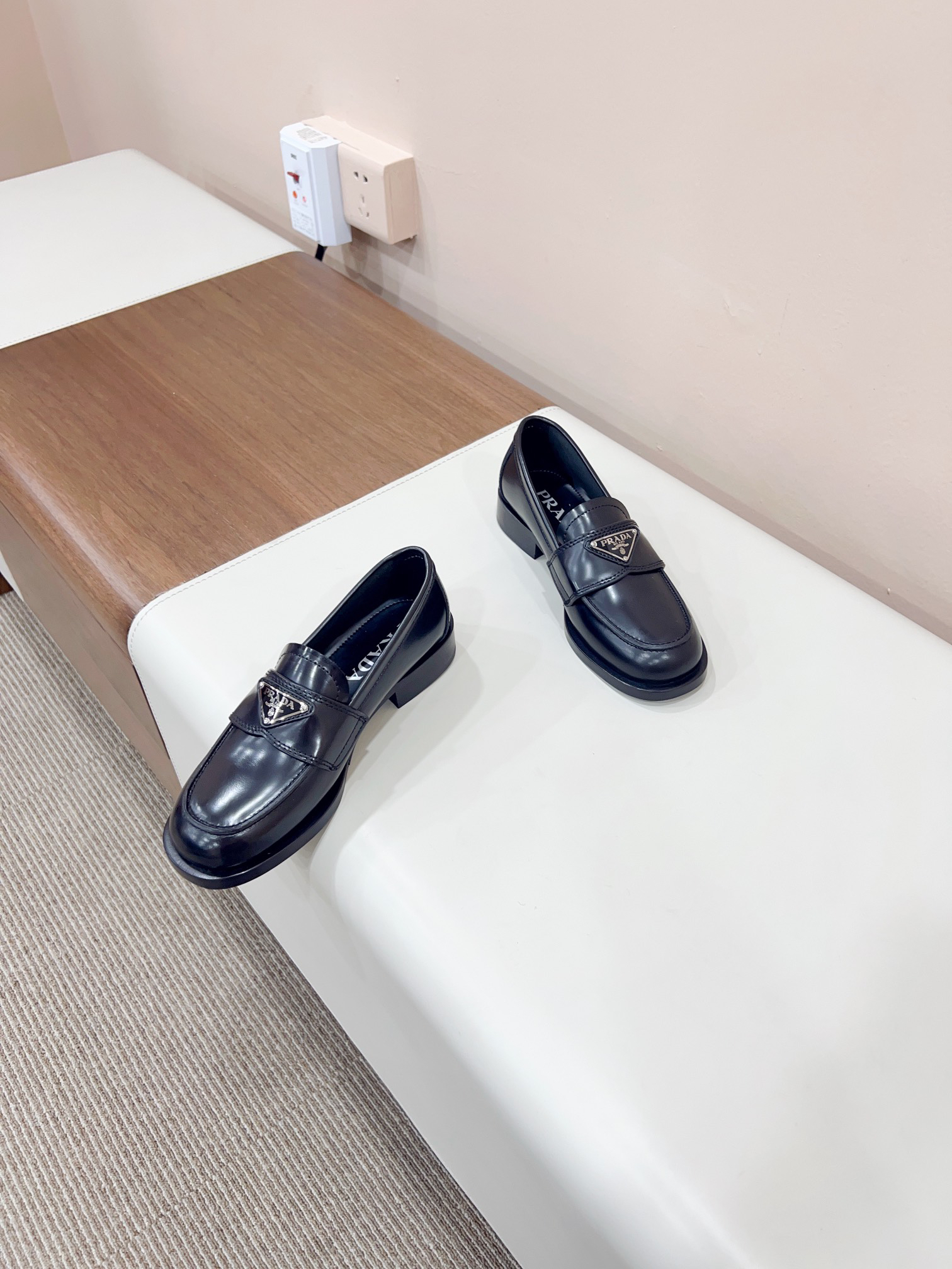 Prada women's leather shoes-16