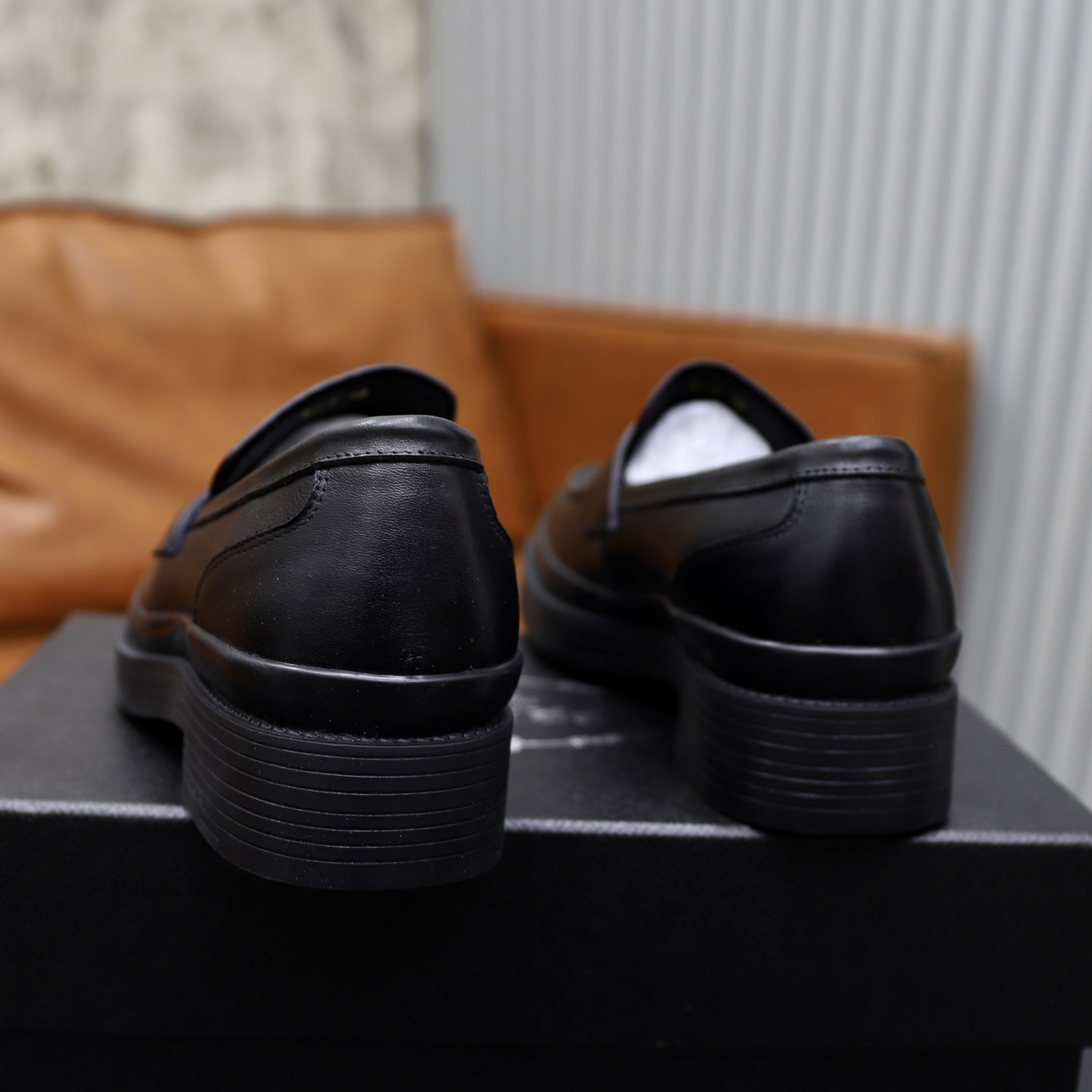 Prada men's leather shoes-67