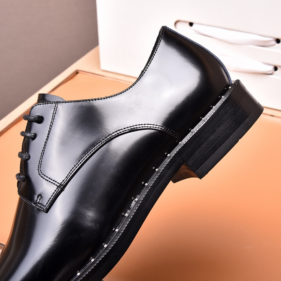 Prada men's leather shoes-70