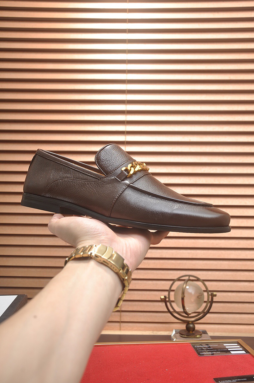 Prada men's leather shoes-24