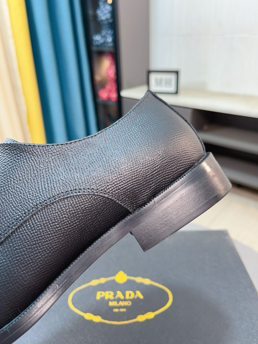 Prada men's leather shoes-43