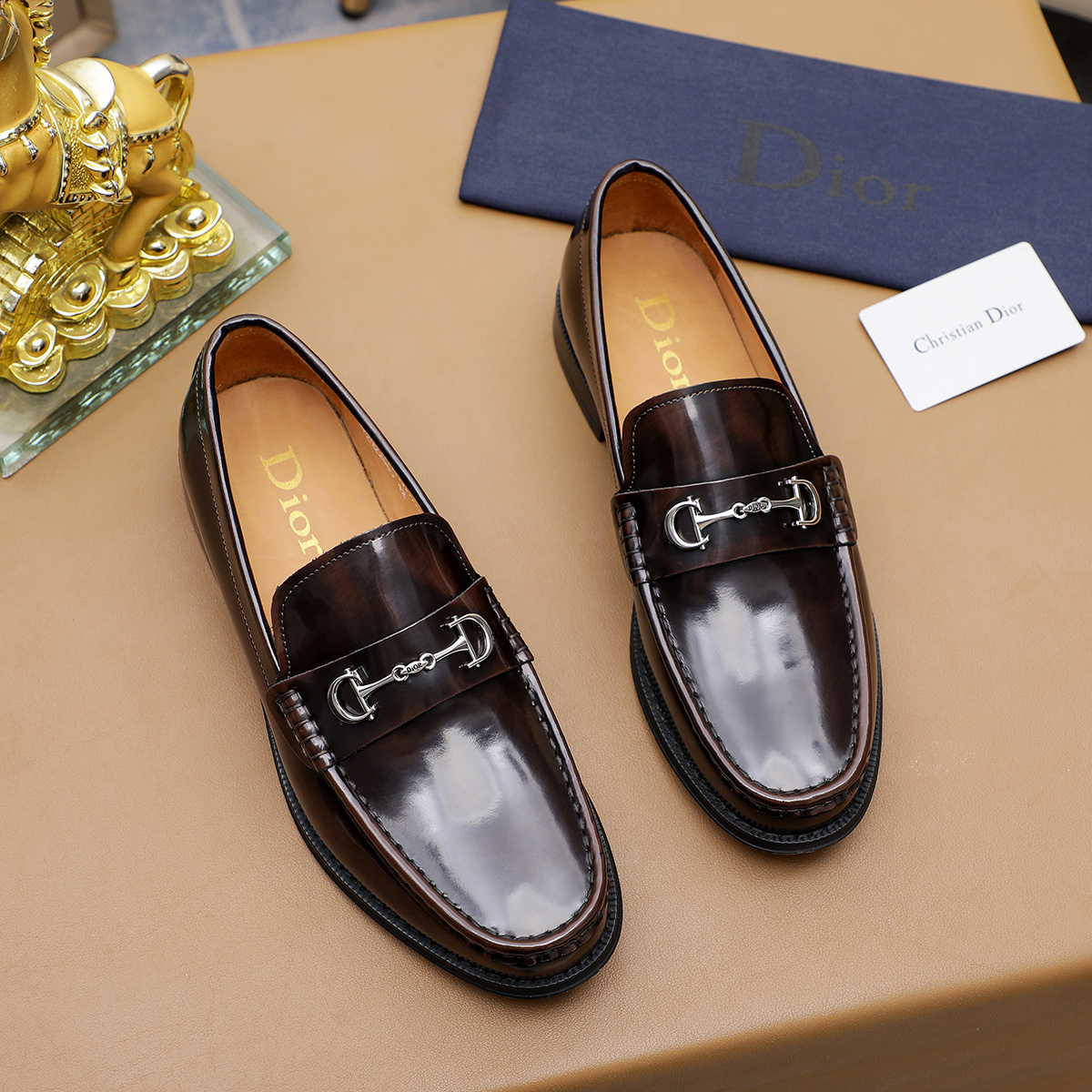 Dior men's leather shoes-57