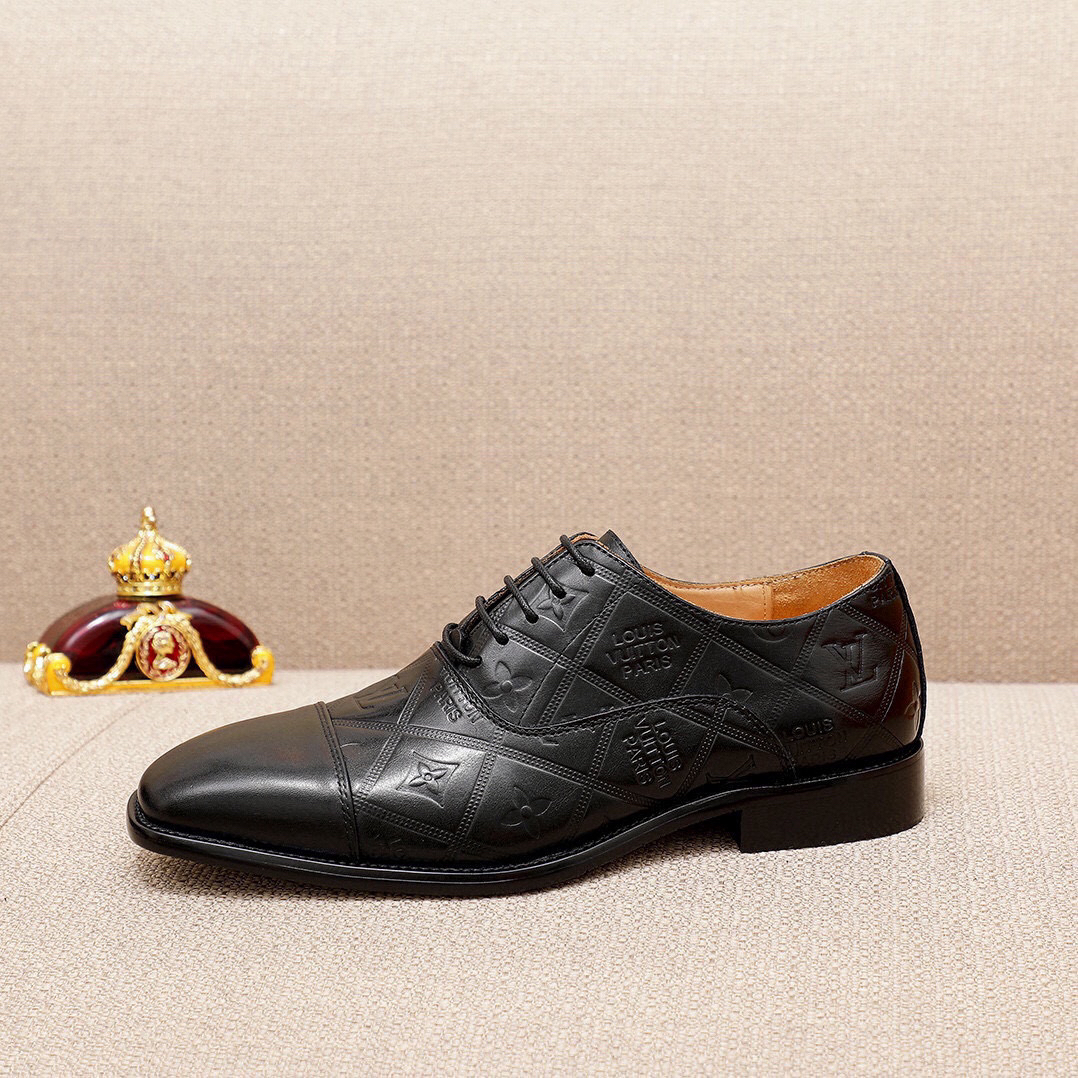 LV women's leather shoes-38