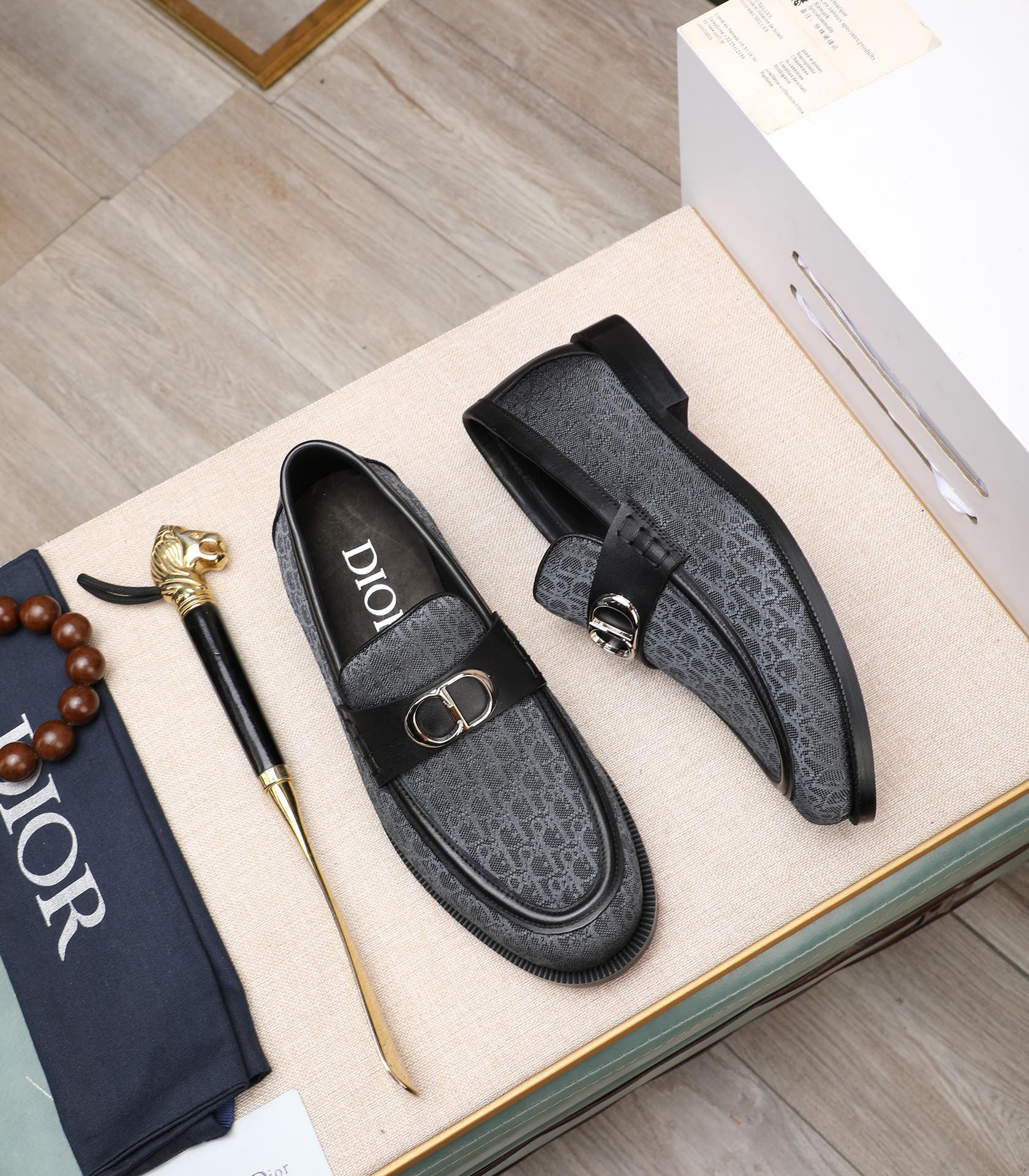 Dior men's leather shoes-62