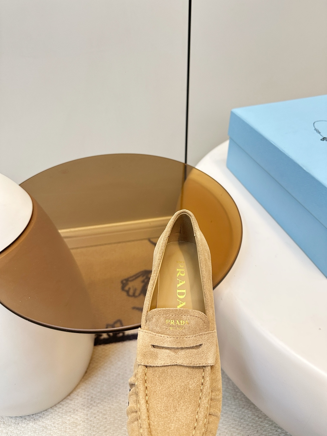 Prada women's leather shoes-45