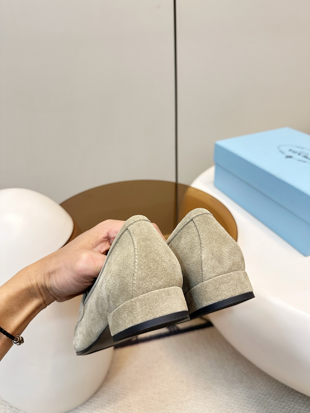 Prada women's leather shoes-46