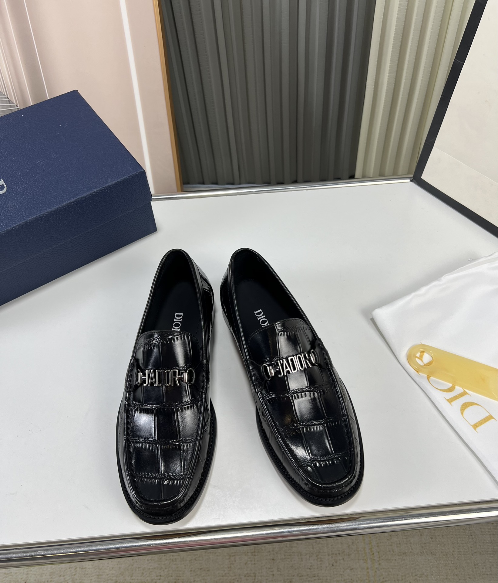 Dior men's leather shoes-42
