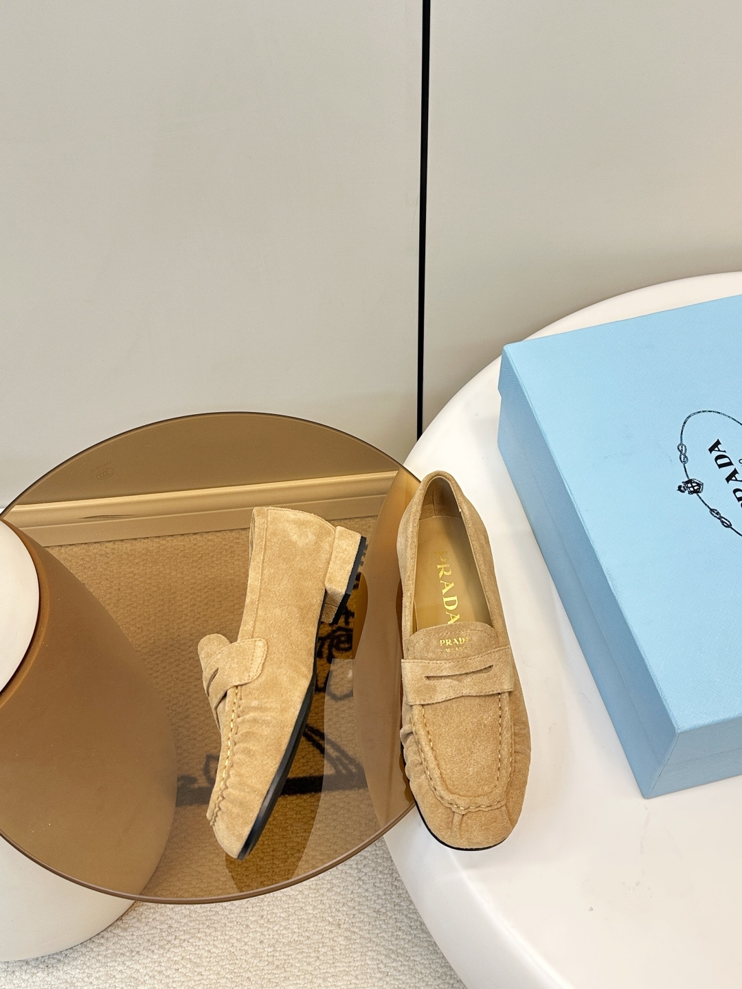 Prada women's leather shoes-45