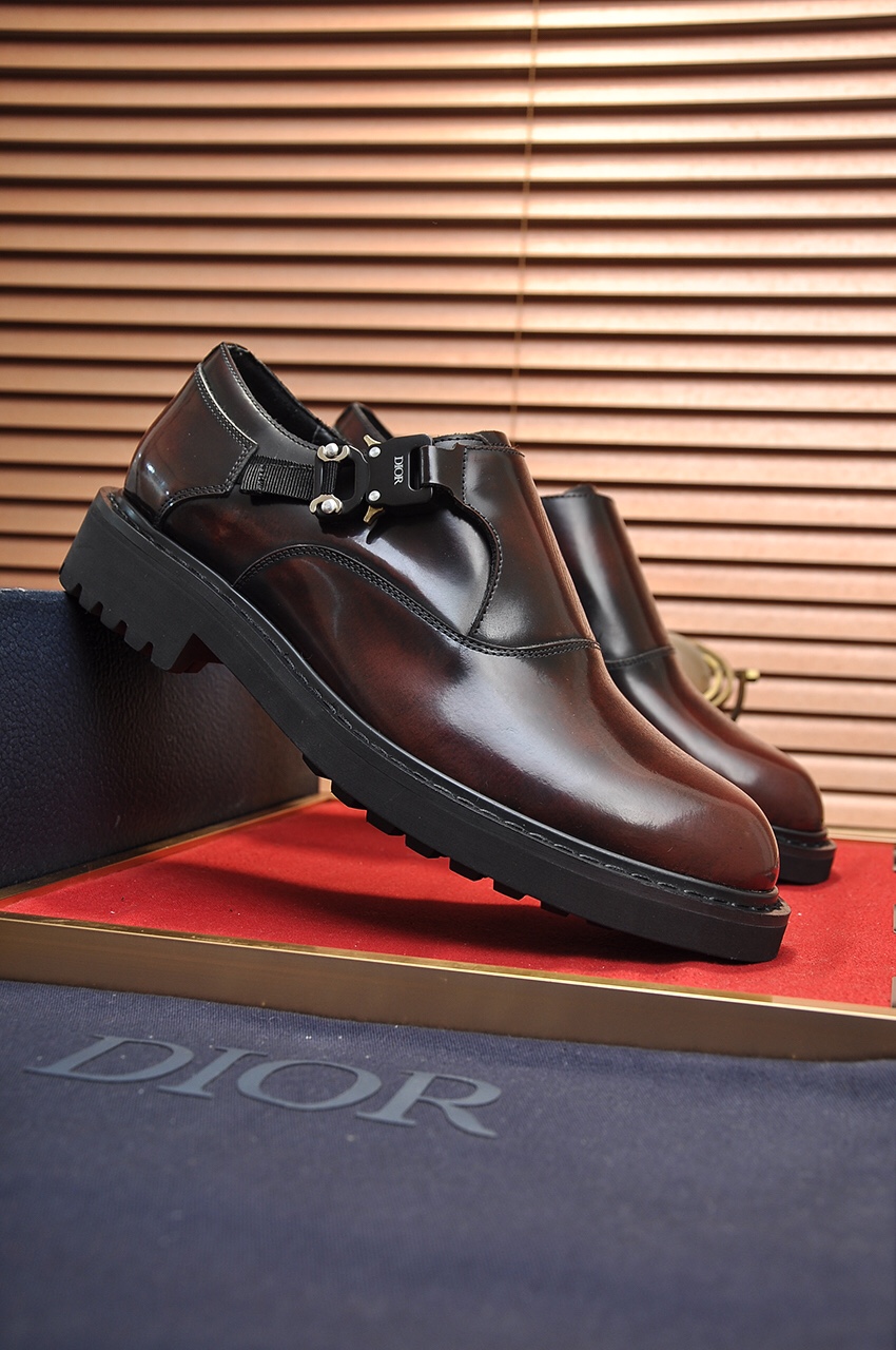 Dior men's leather shoes-56
